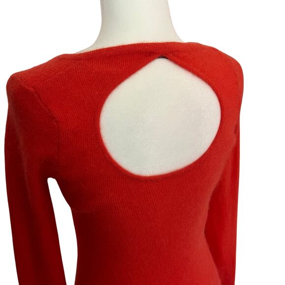 Datch Italian Angora Wool Sweater Orange Red Y2K - Picture 4 of 7